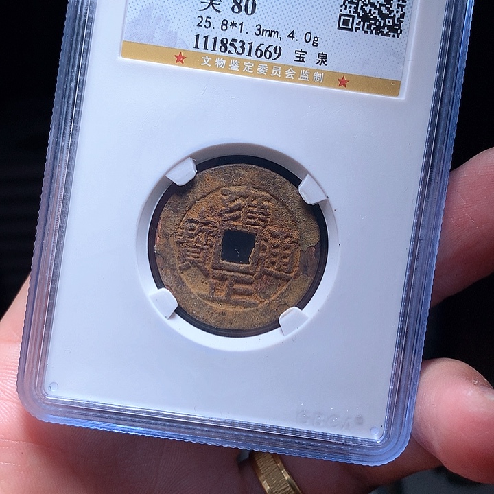 铜Wj公博评级币雍正1669