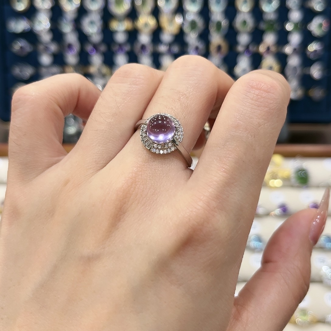 水晶女款银S925镶嵌戒指