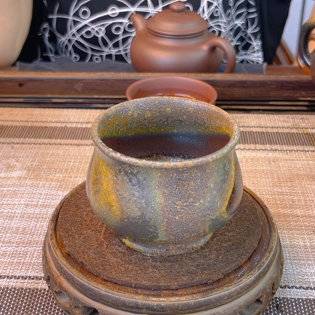 茶壶紫砂底槽清柴烧160cc