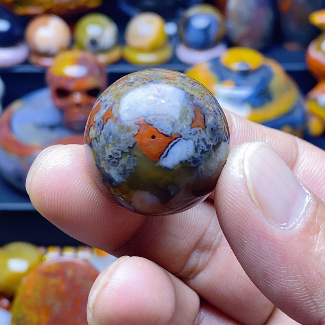 鸳***仙玛瑙/玉髓未镶嵌颈饰