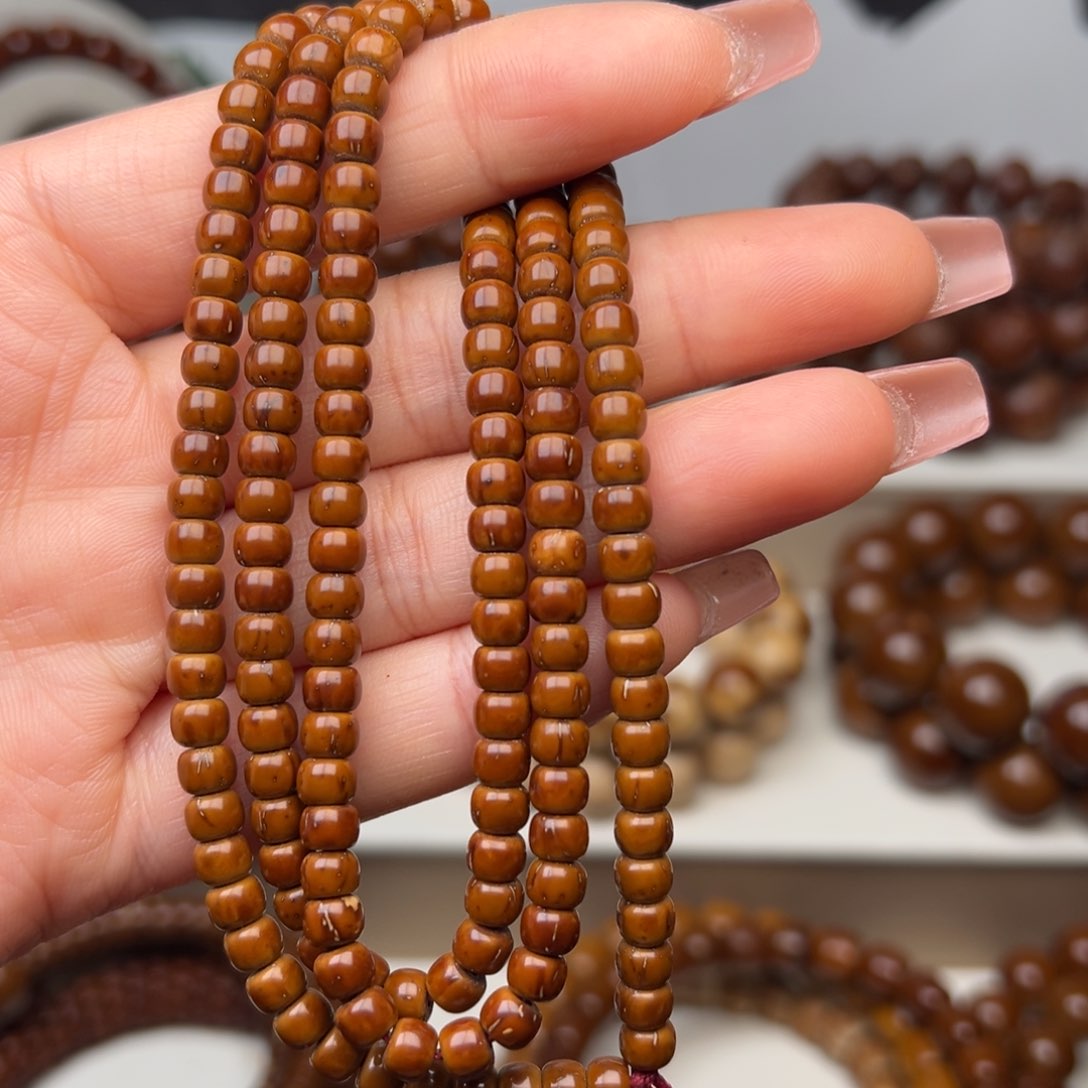 紫金鼠手串困**睡5x4纯肉实心药片脖褂