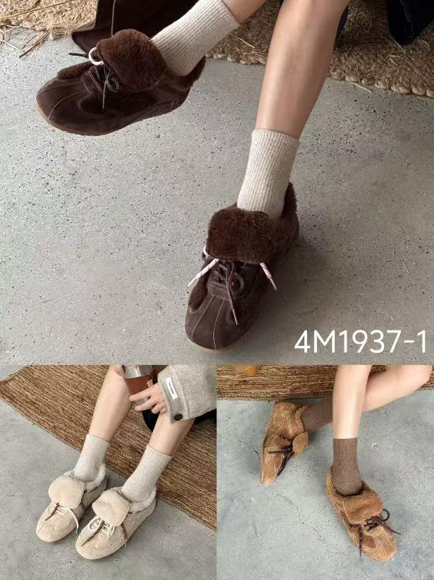 1937-1 欧美风骷髅头棉鞋运动风学院风德训鞋棉靴/毛靴