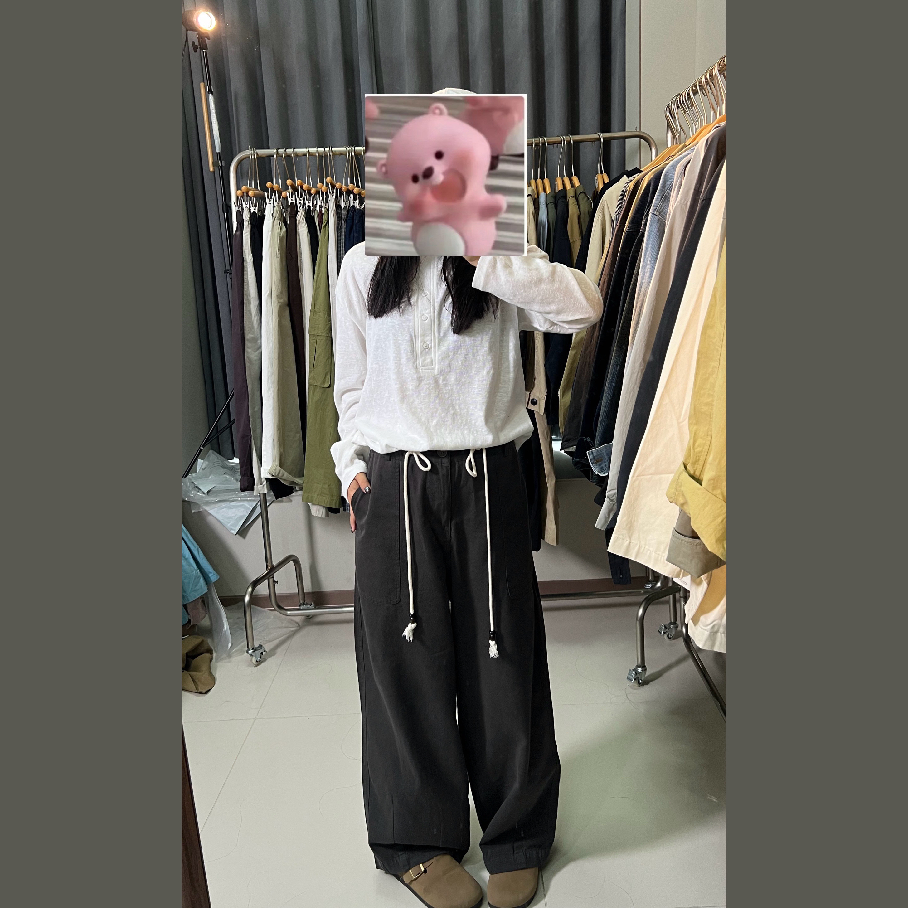 裤子2025秋季新款时尚慵懒风ins风设计感显瘦百搭气质