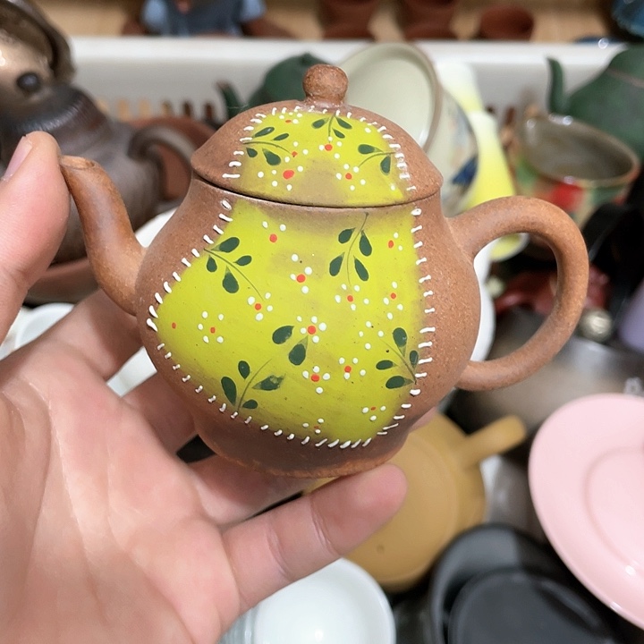 紫砂公道杯手绘手绘