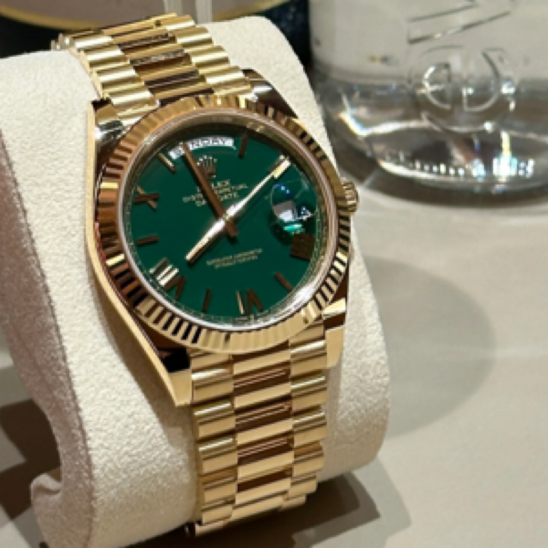 99新 Rolex/劳力士 劳力士赌桌绿228238   24年二手全套全长
