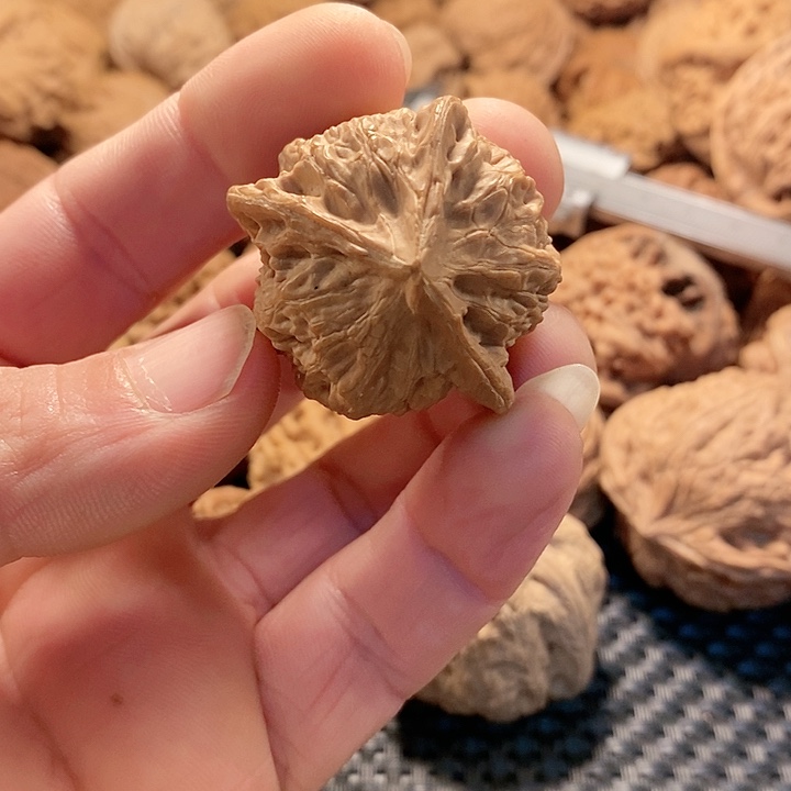 把件文玩核桃公子帽二棱半全品