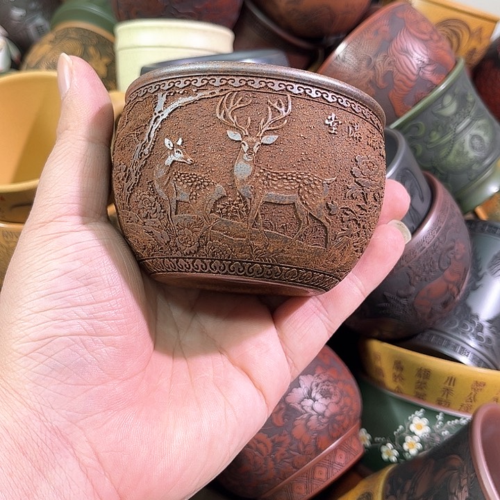 茶杯紫砂全手工紫砂主人杯