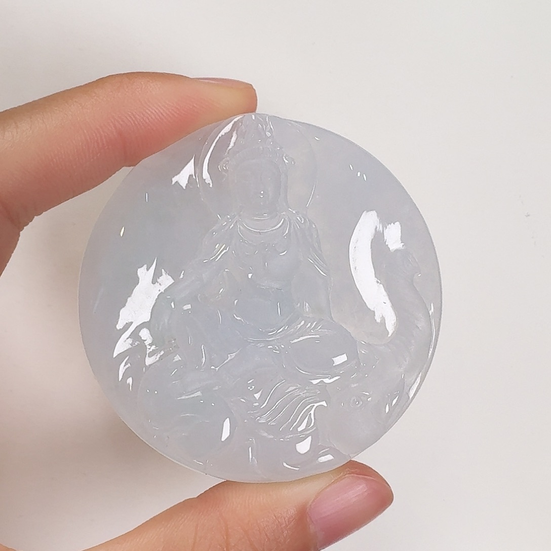 翡翠颈饰未镶嵌?****福普贤菩萨