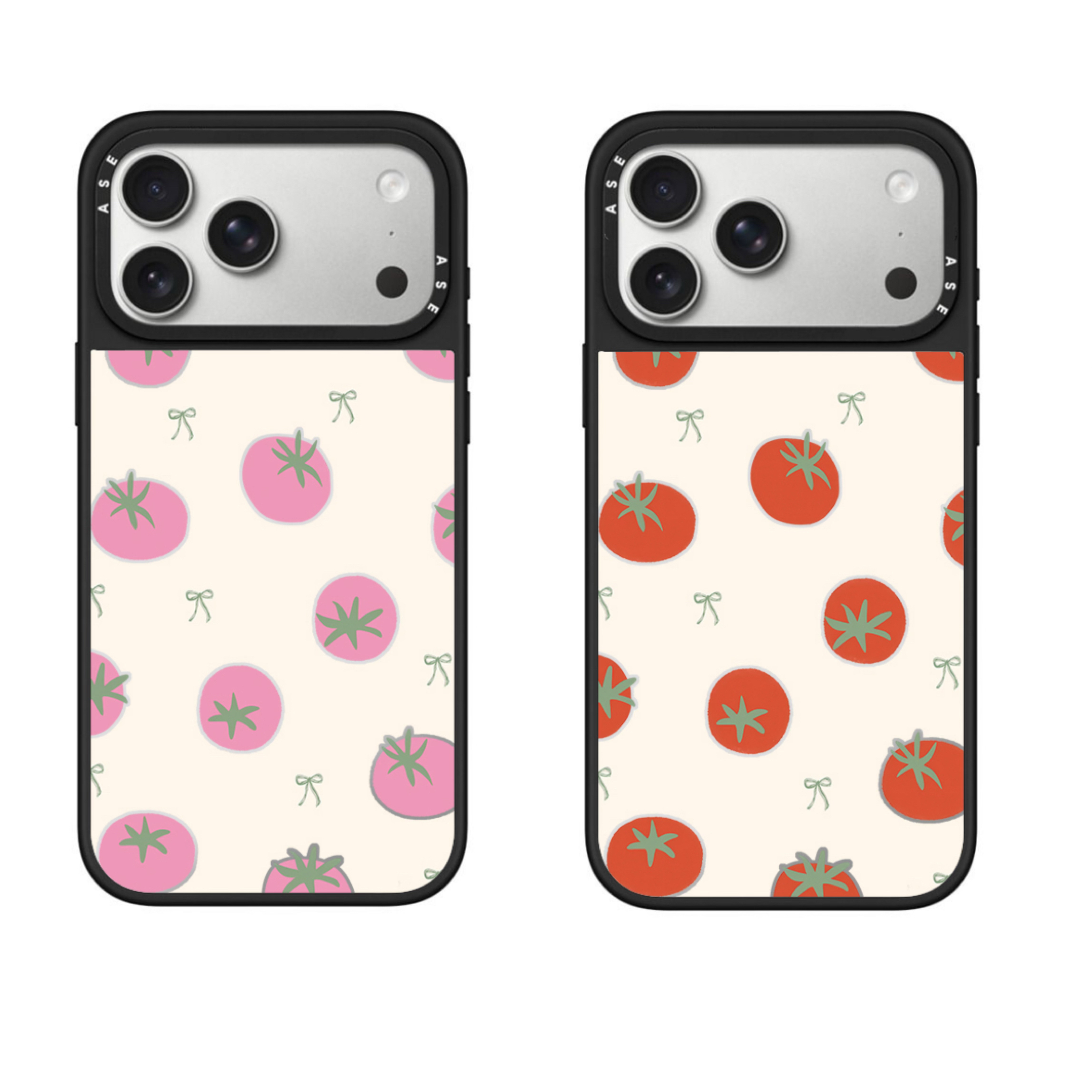 【磨砂黑框】case定制款小柿子系列适用苹果iPhone17/11手机壳防摔