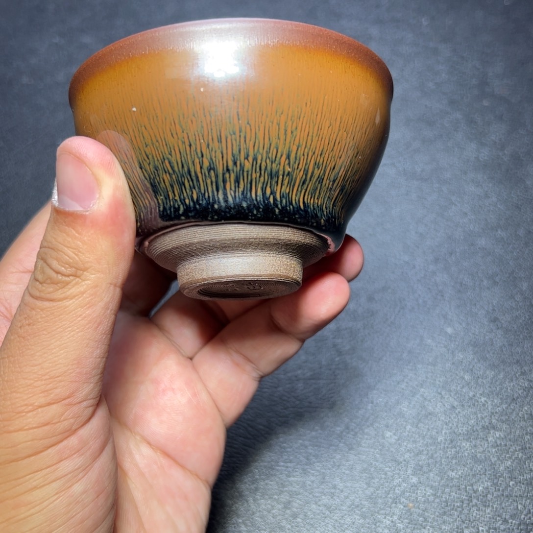 茶盏兔毫建窑建盏主人杯