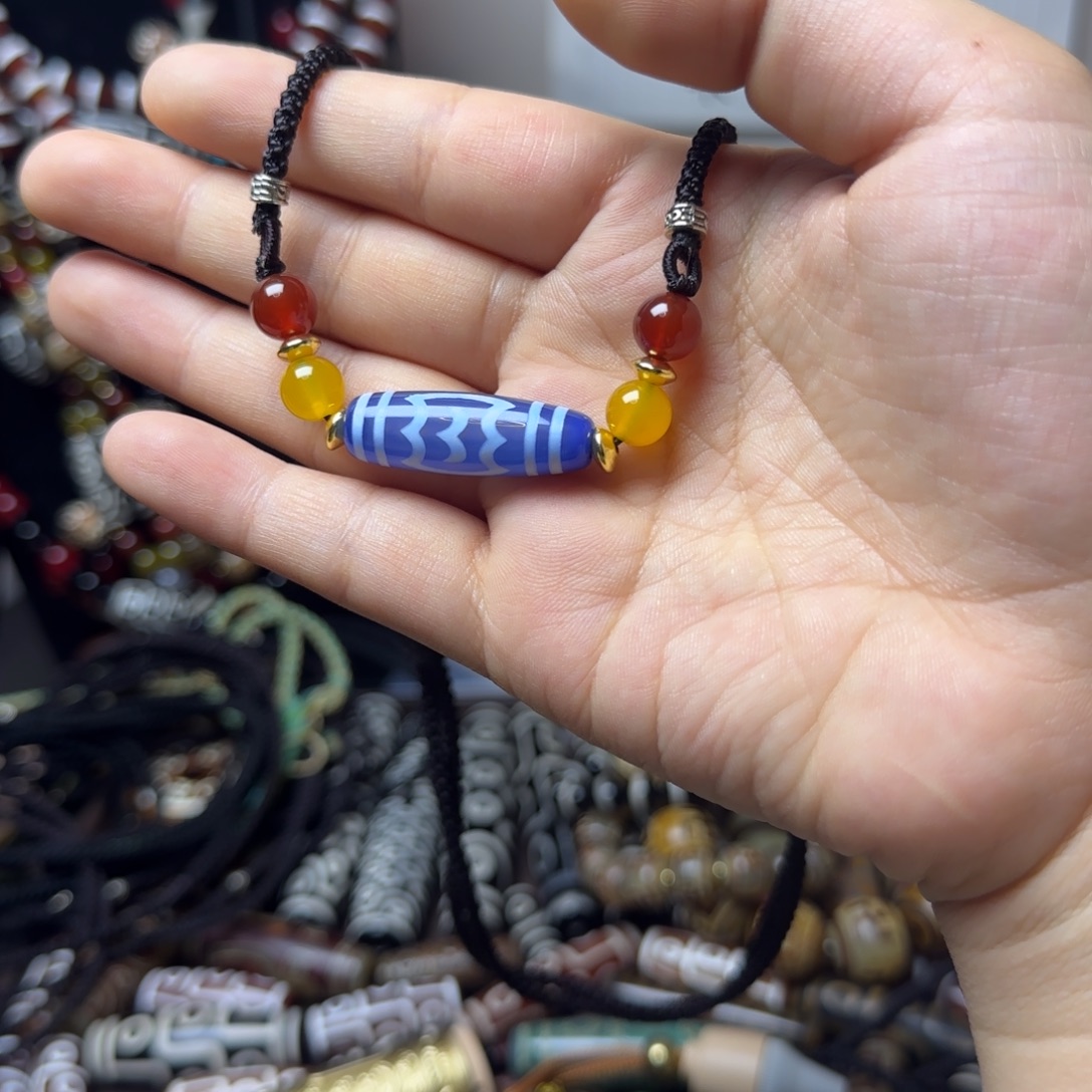 玛瑙/玉髓合金颈饰