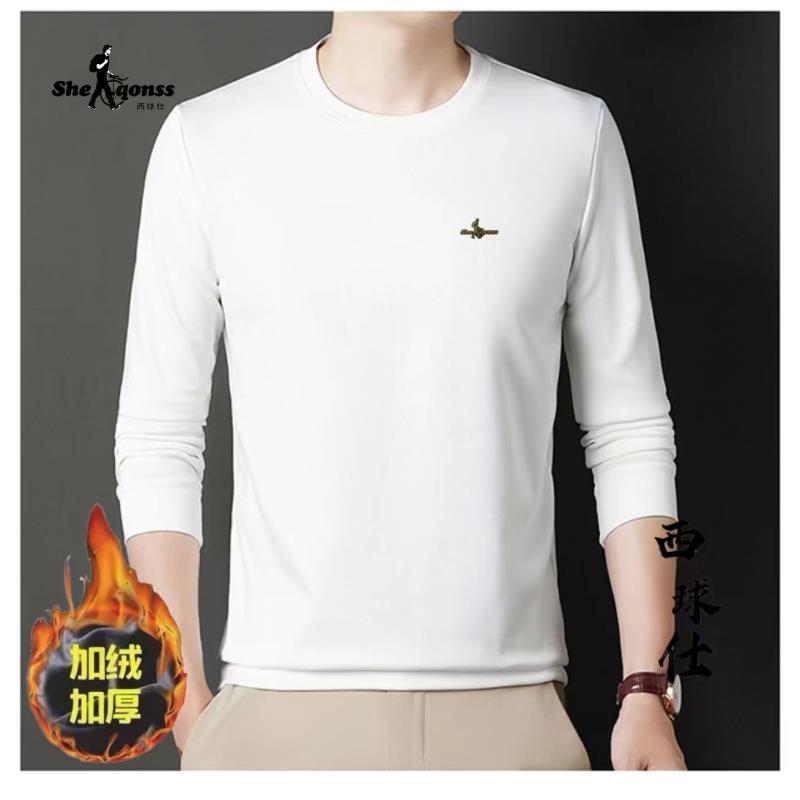 西球仕男士户外圆领加绒卫衣9366