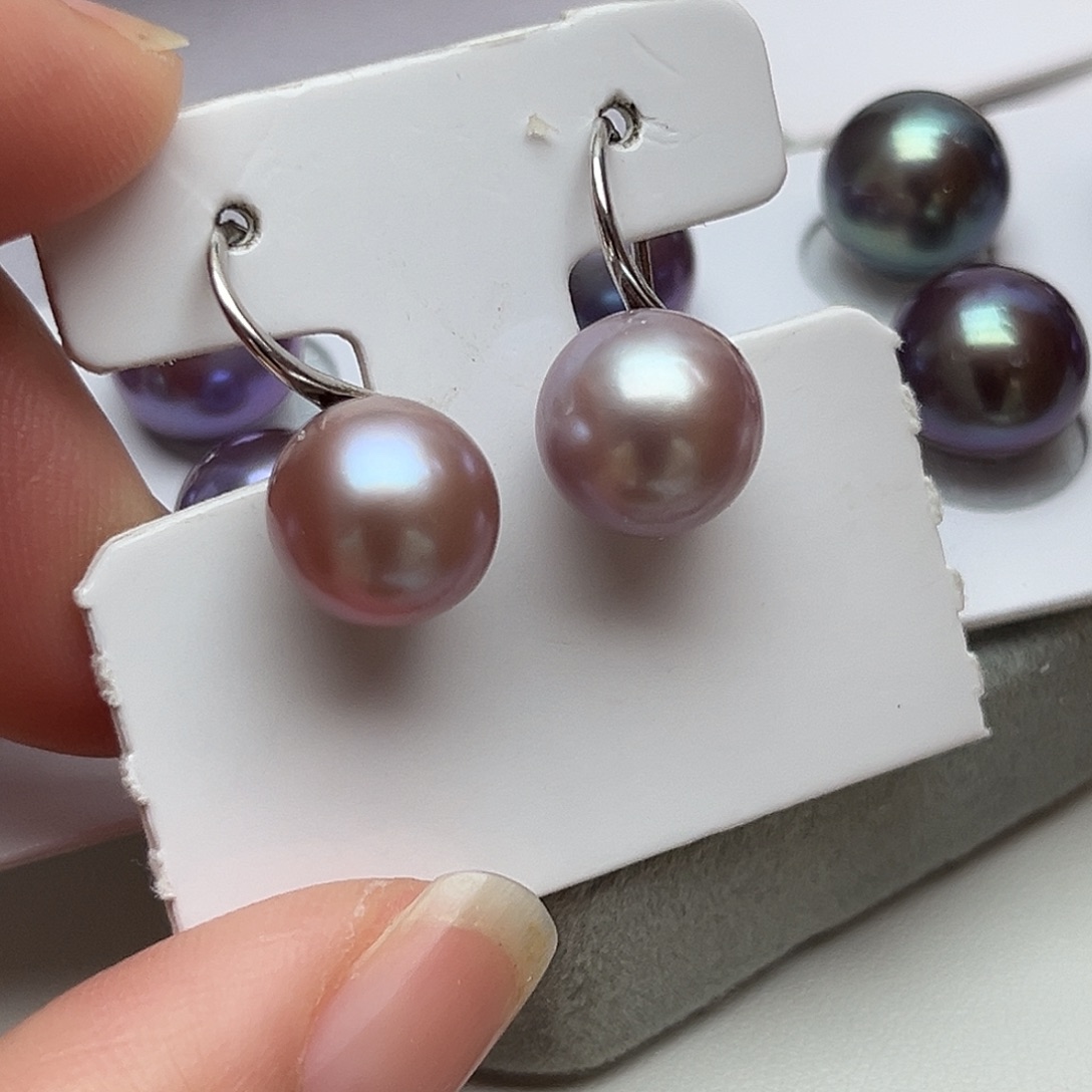 耳饰淡水珍珠银S925镶嵌