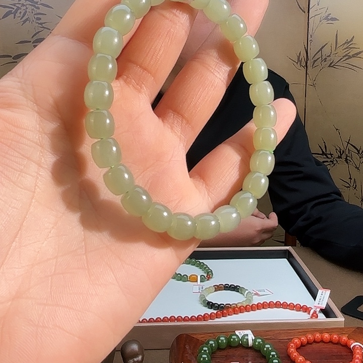 和田玉手链未镶嵌