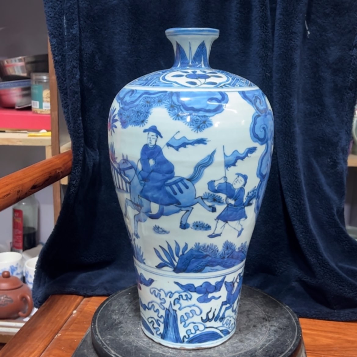 【闪购商品】青花人物故事梅瓶