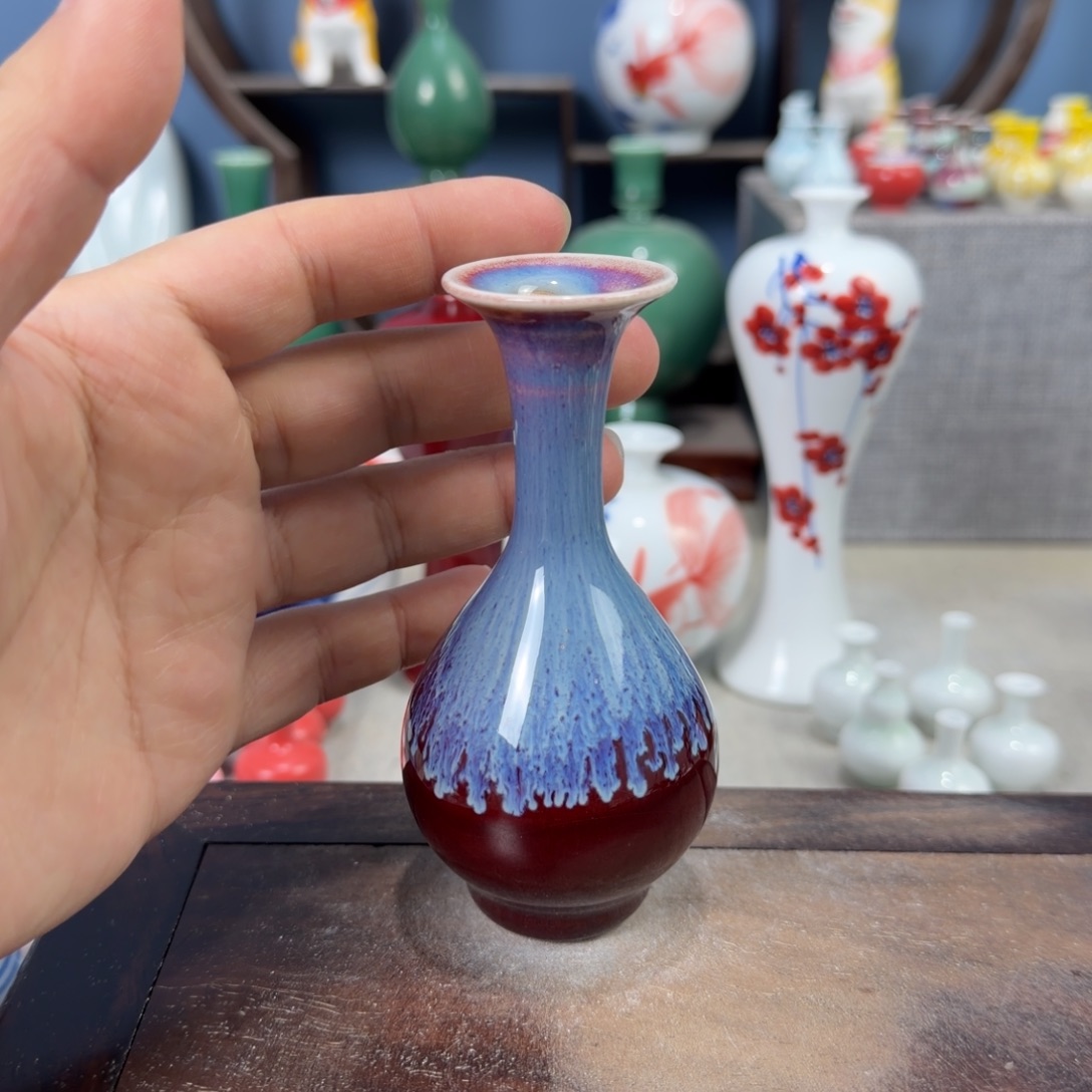 陶瓷手工小花器摆件