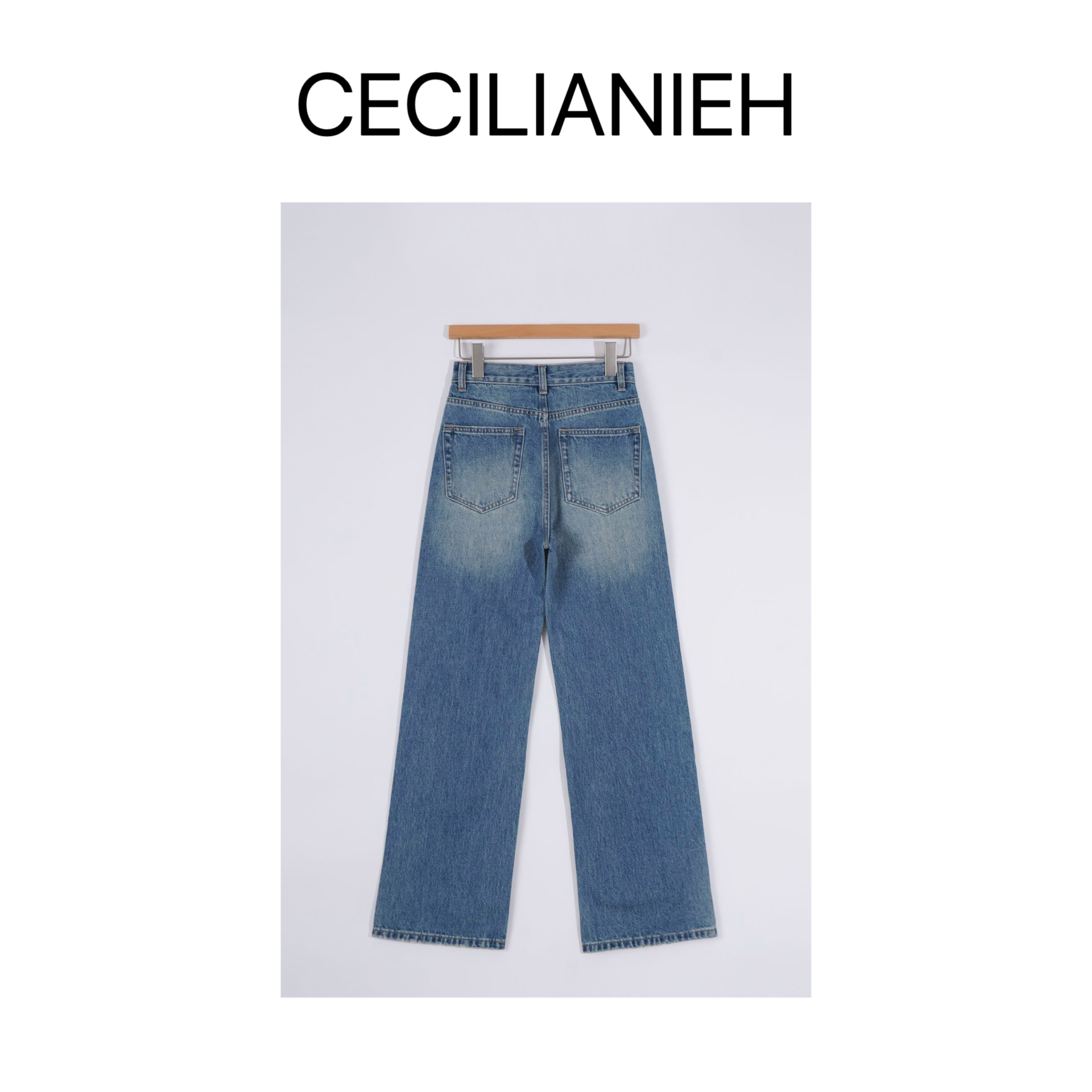 伊伊高定私服 春款百搭树林同款直筒拖地裤