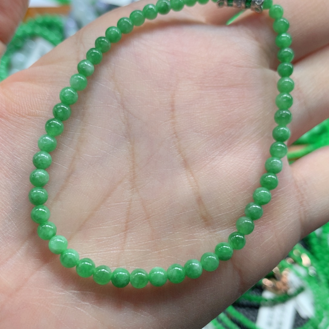 未镶嵌手链翡翠翡翠