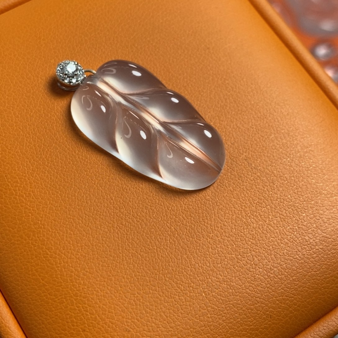 石英质玉颈饰银S925镶嵌