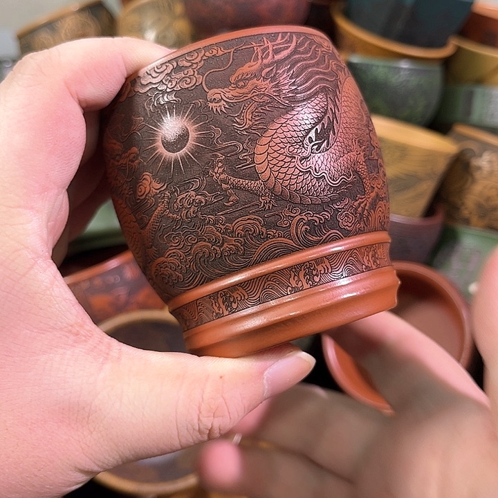 茶杯紫砂全手工紫砂主人杯