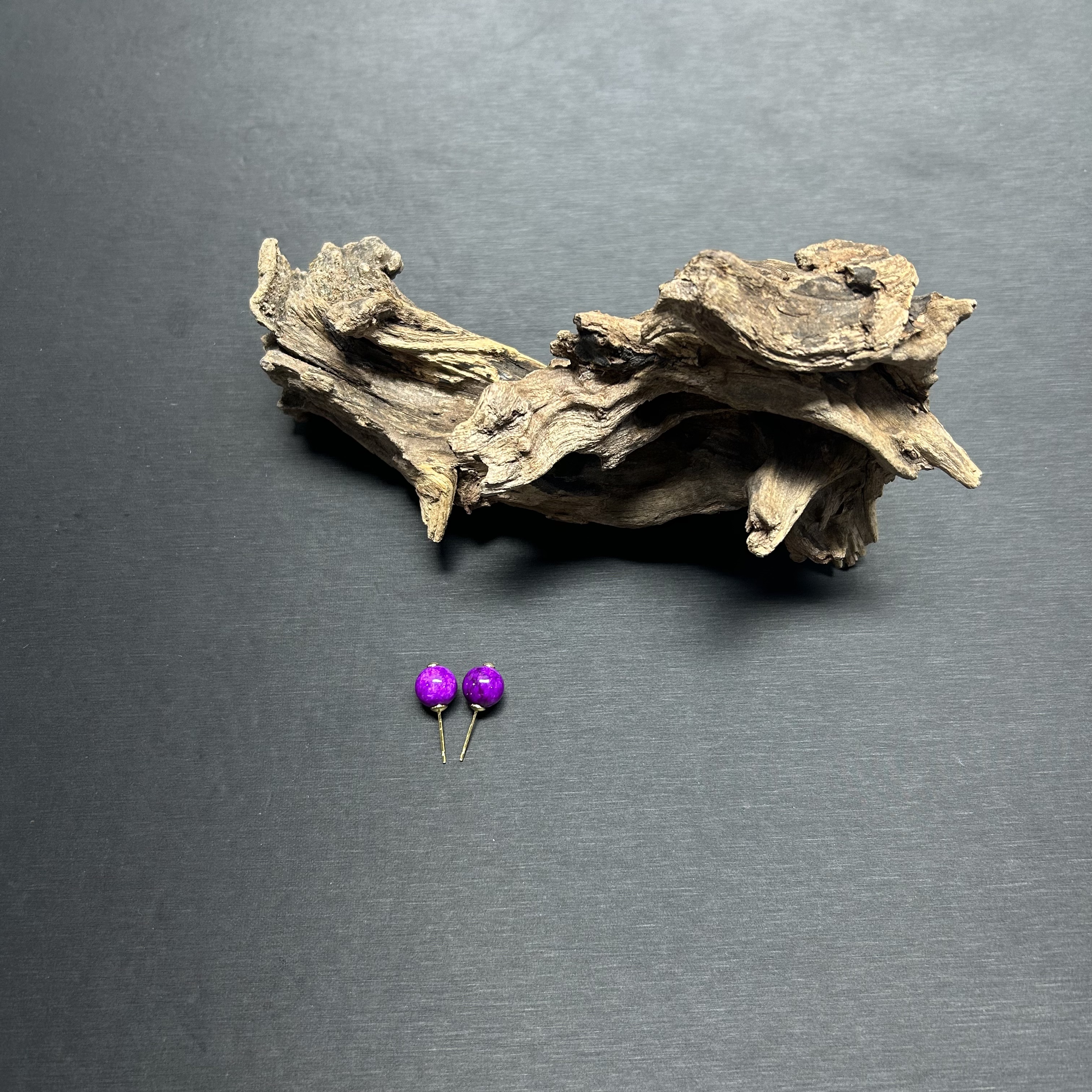 【双11】32001655皇家紫圆珠耳钉（多样性发其一）387