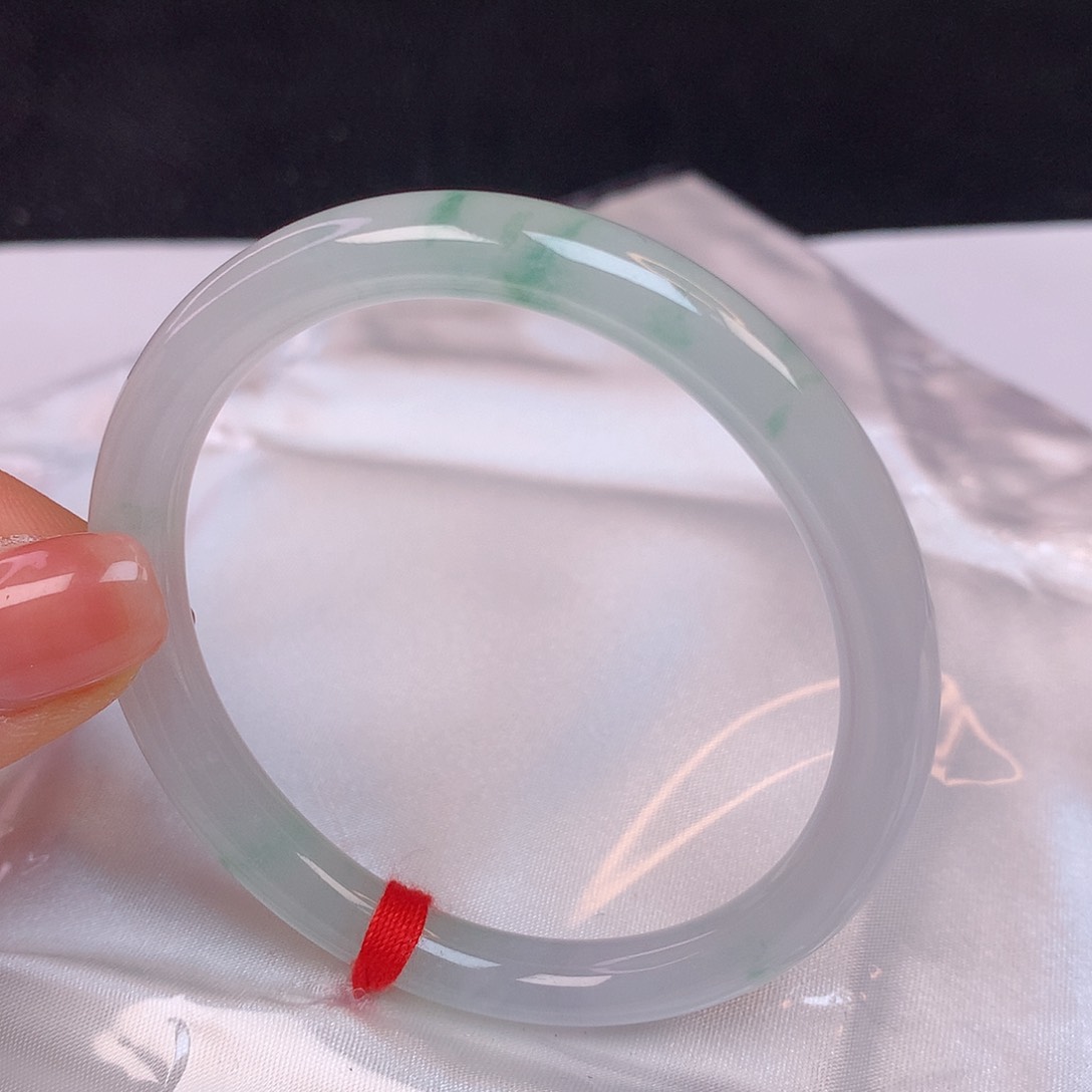 【闪购商品】翡翠未镶嵌手镯L*MX54圆条手镯