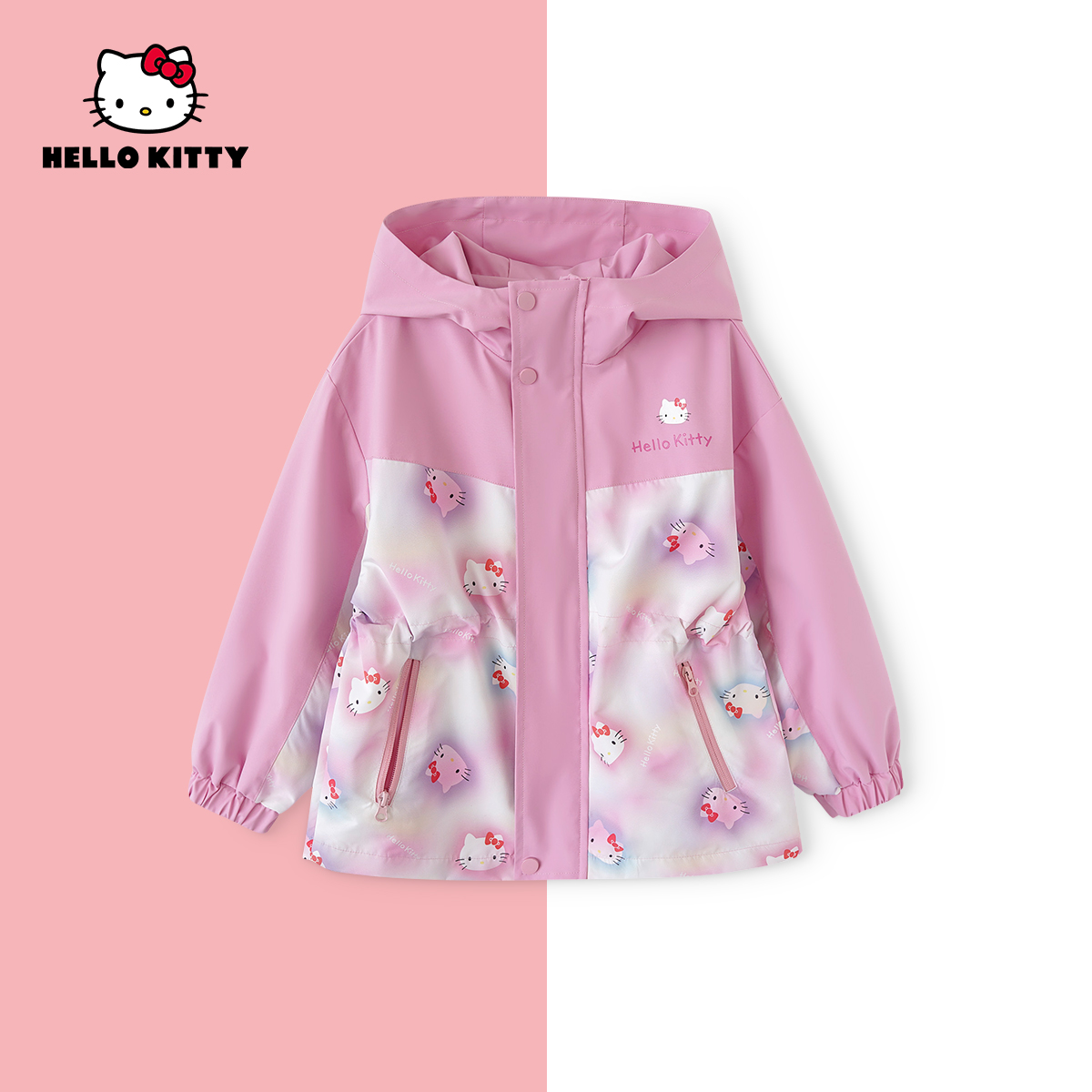 HelloKitty秋季新款女童装时尚卡通外套中大童上衣AC5328MK448 AD