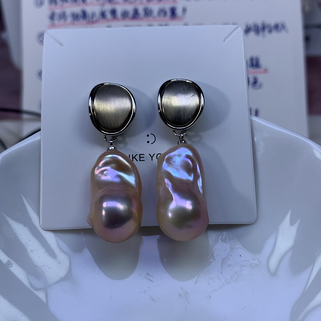 淡水珍珠合金耳饰特价4297