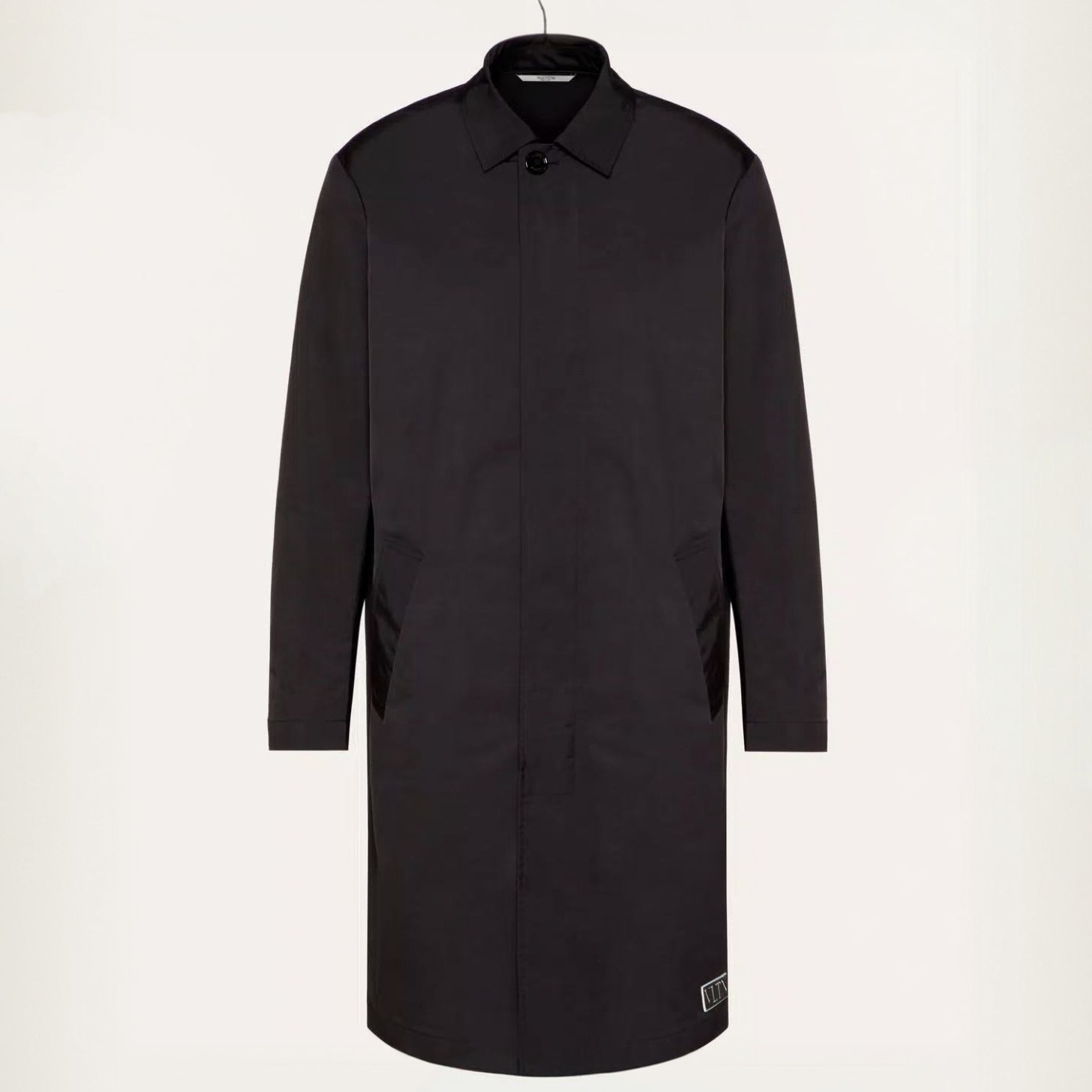 未使用 Valentino/华伦天奴 男款徽标风衣中长款轻奢男装外套大衣