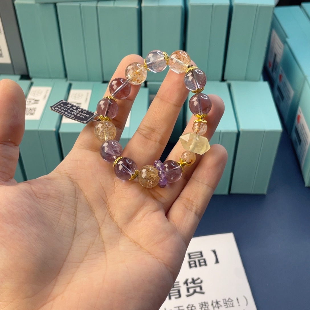 银S925镶嵌水晶手链