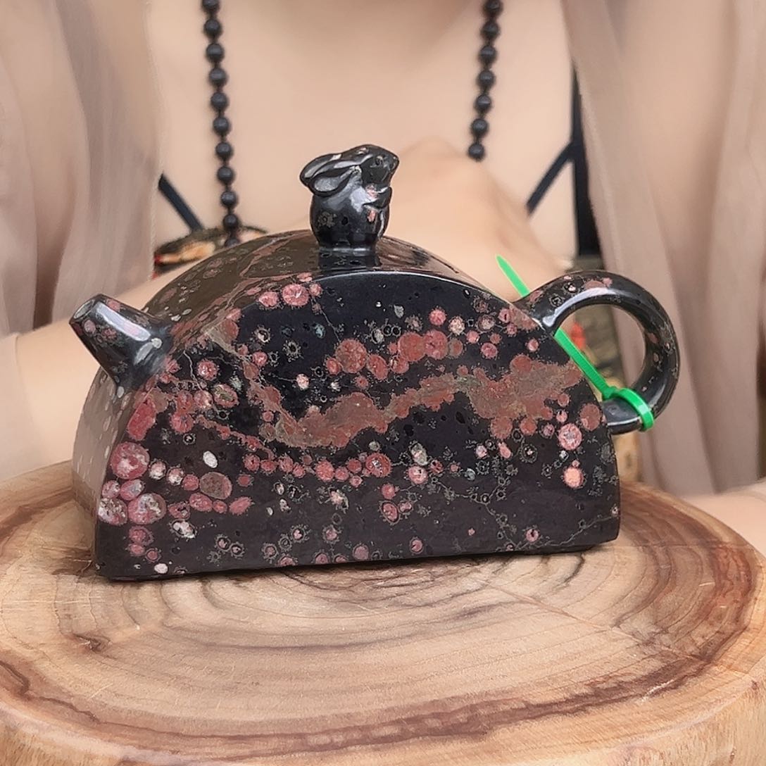 遇壶堂安山玉半月壶