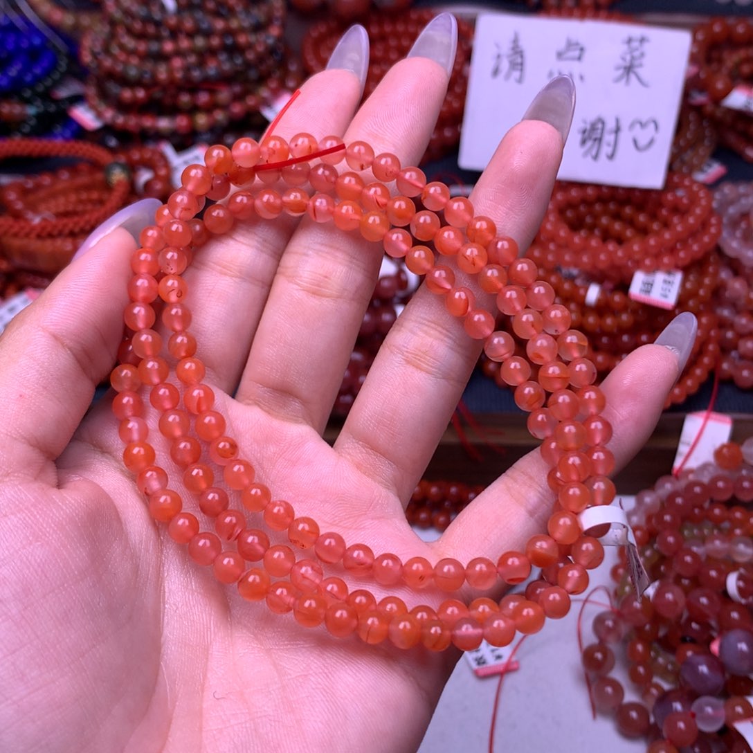未镶嵌手链南红玛瑙卡5.0左右