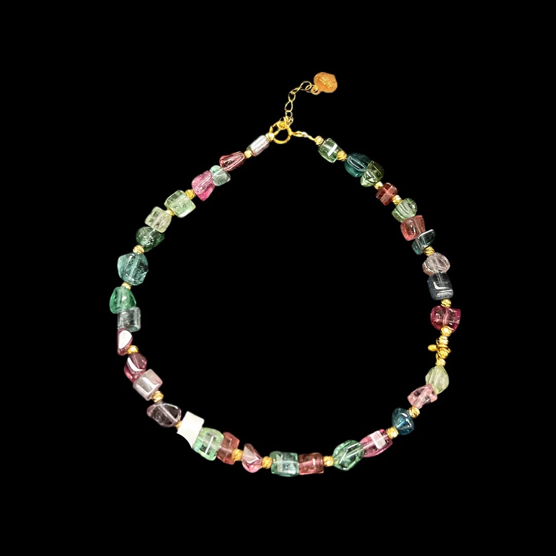 7815碧玺手链18k孤品