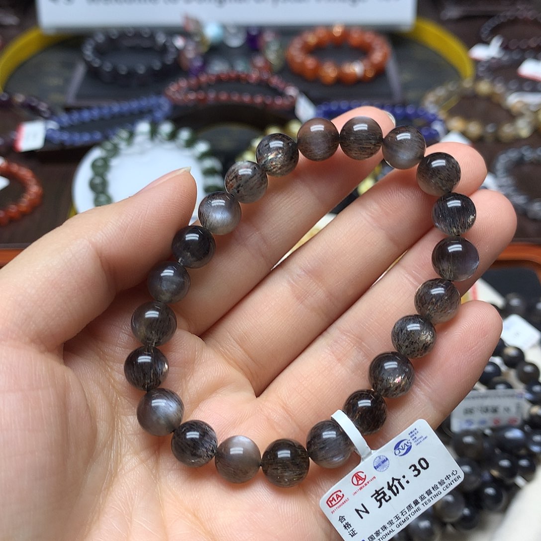 长石手链未镶嵌手链