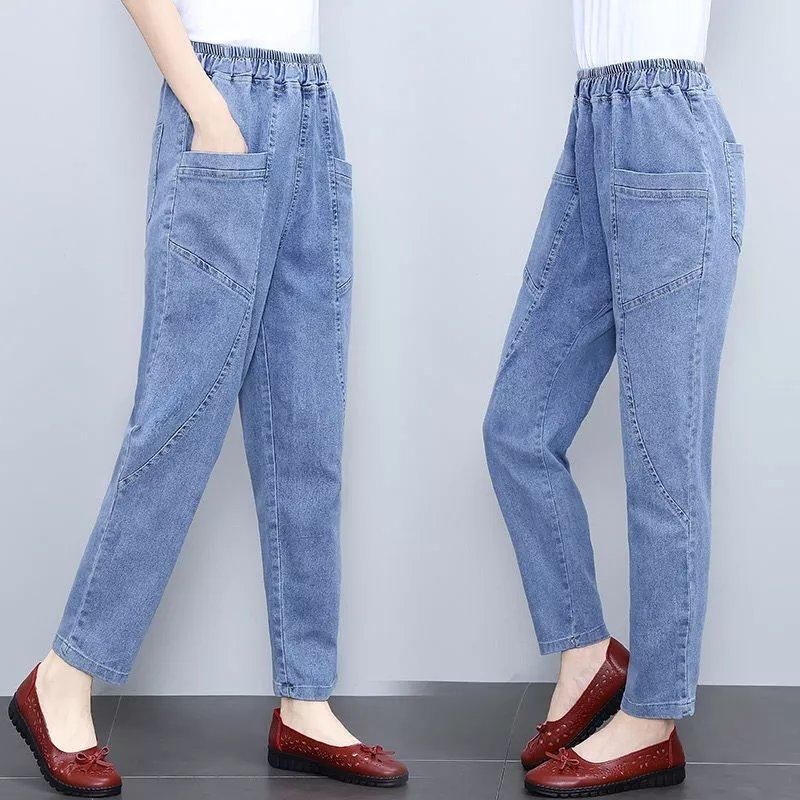 图片仅展示非实物时尚女春秋高腰显瘦中休闲哈伦萝卜裤女装九分裤