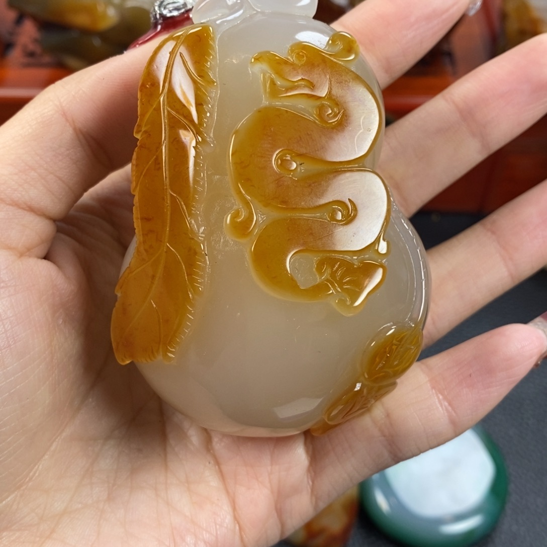 玛瑙/玉髓手把未镶嵌