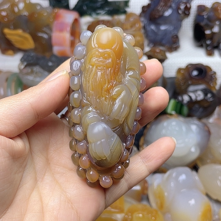 玛瑙/玉髓饰品未镶嵌超***＂