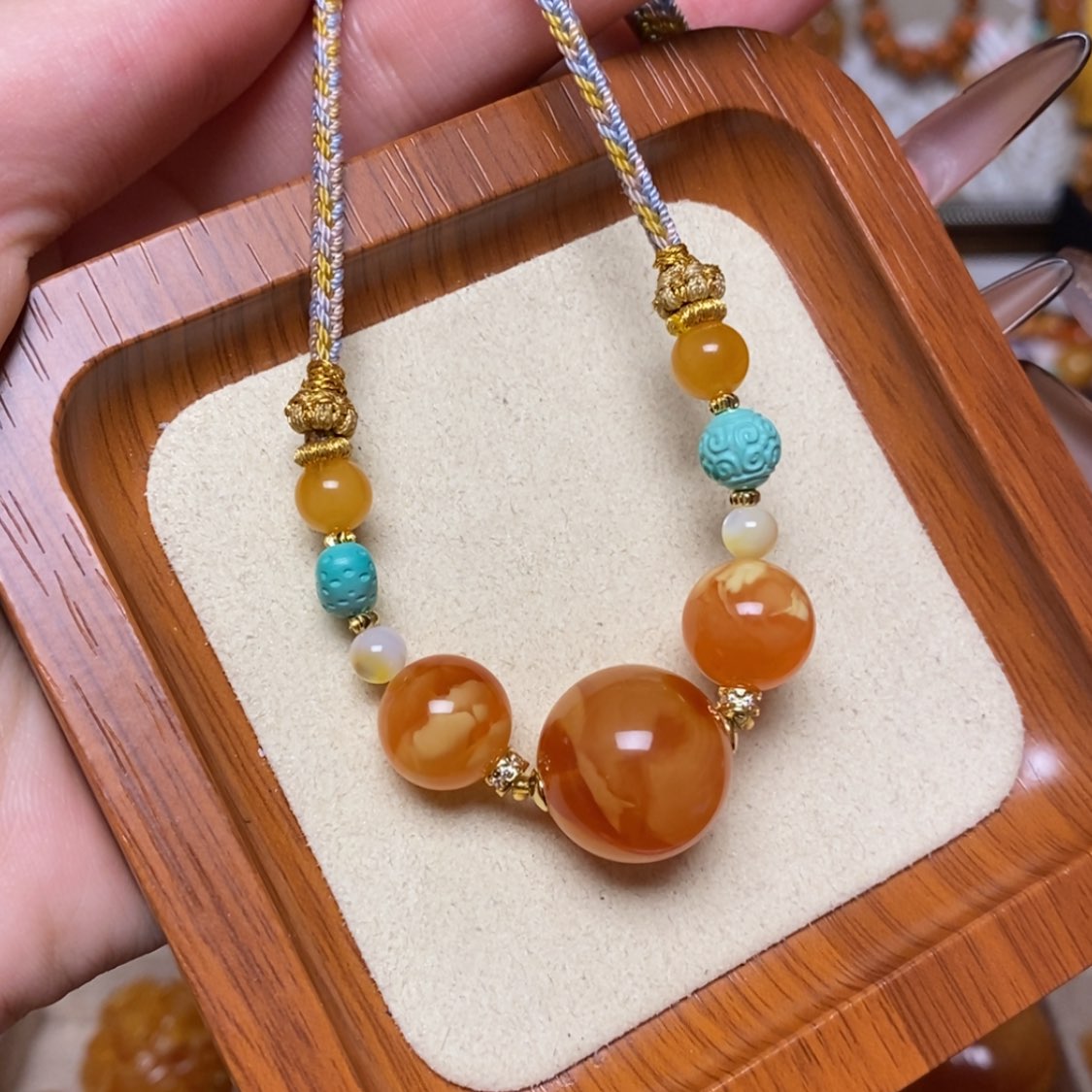 【闪购商品】蜜蜡颈饰未镶嵌项链