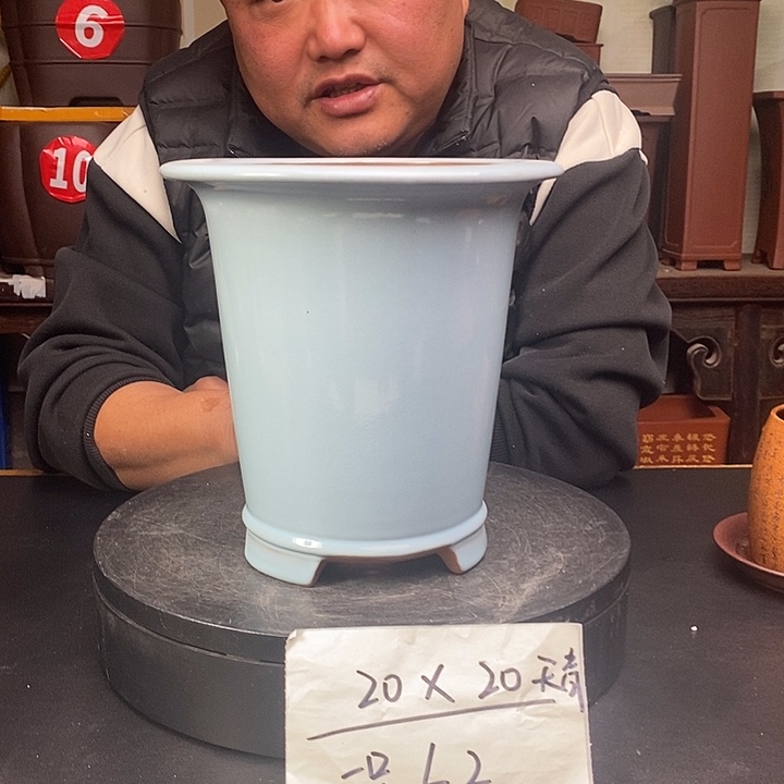 紫砂花盆货号一只L2