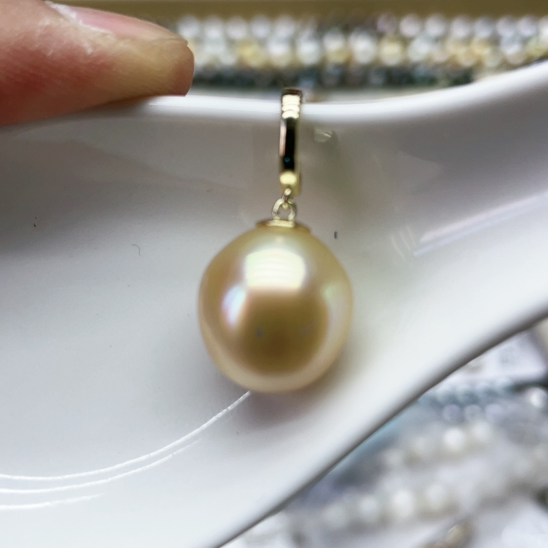 海水珍珠银S925镶嵌颈饰