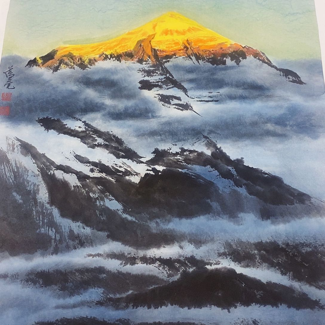 国画小*红血丝儿在你面前就那么