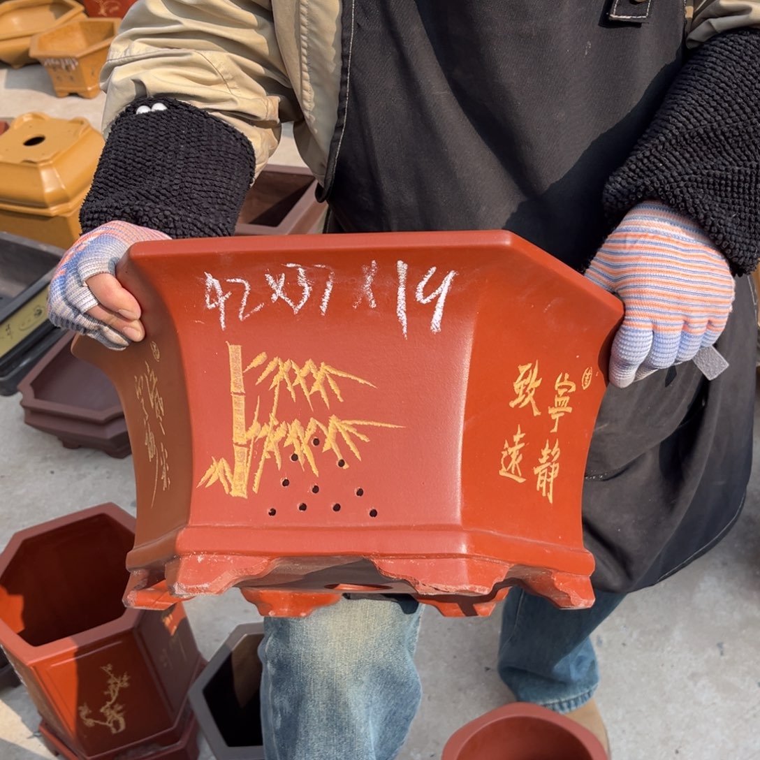 紫砂花盆盆景艺术