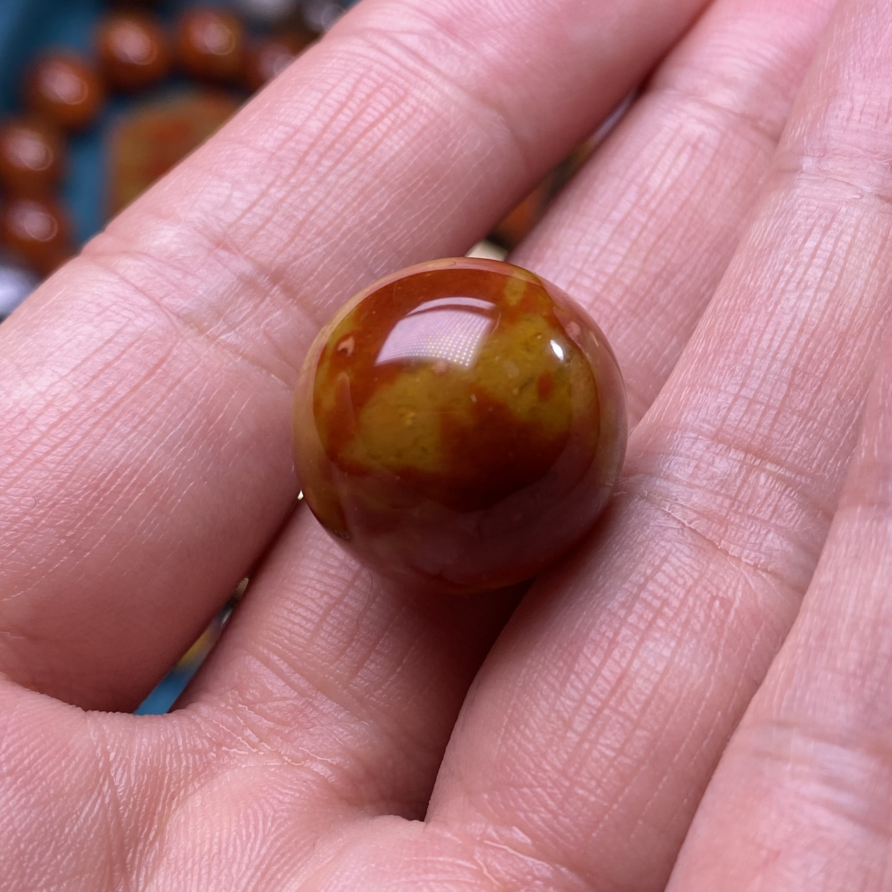 天然战国红玛瑙圆珠配珠