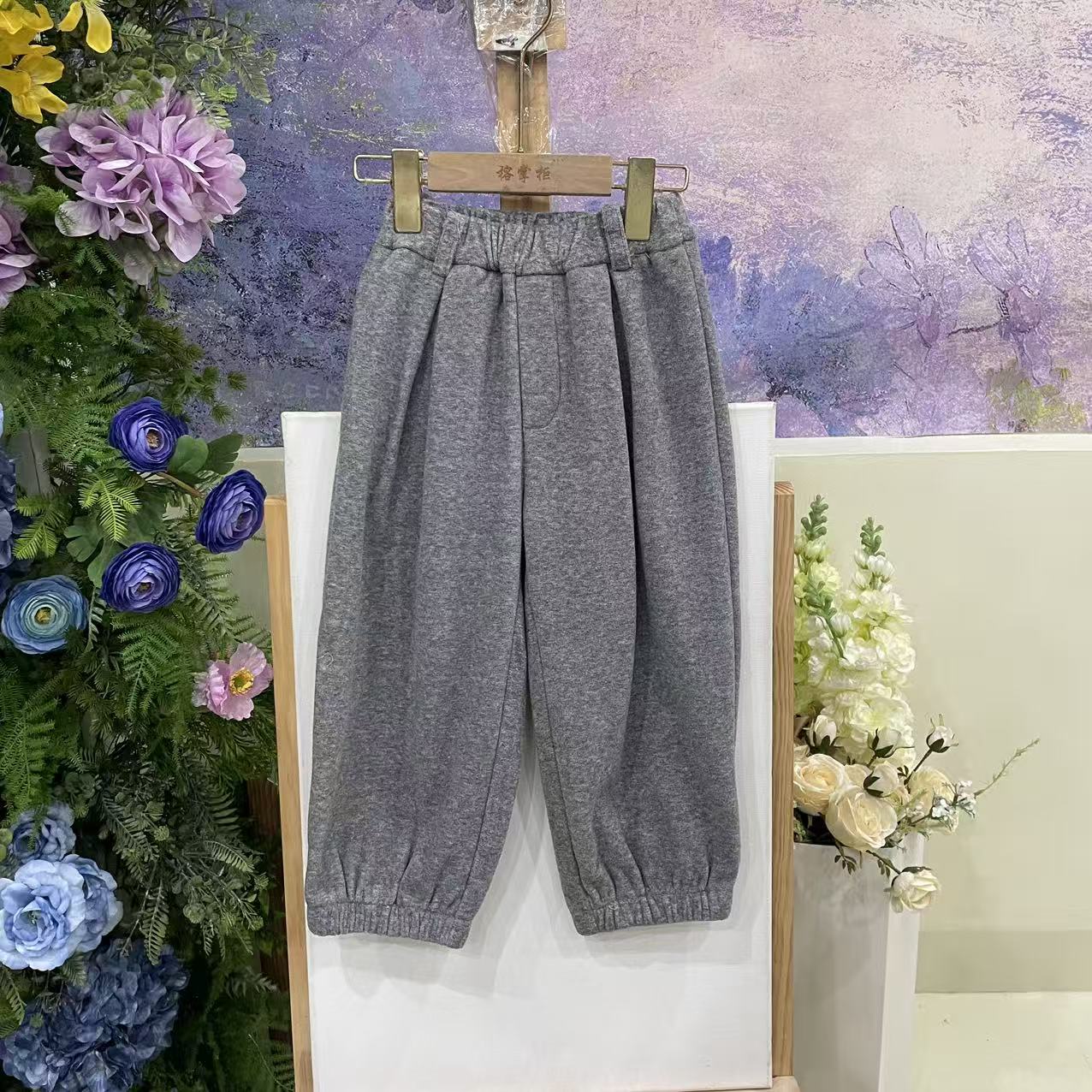 090G灰色裤子3832