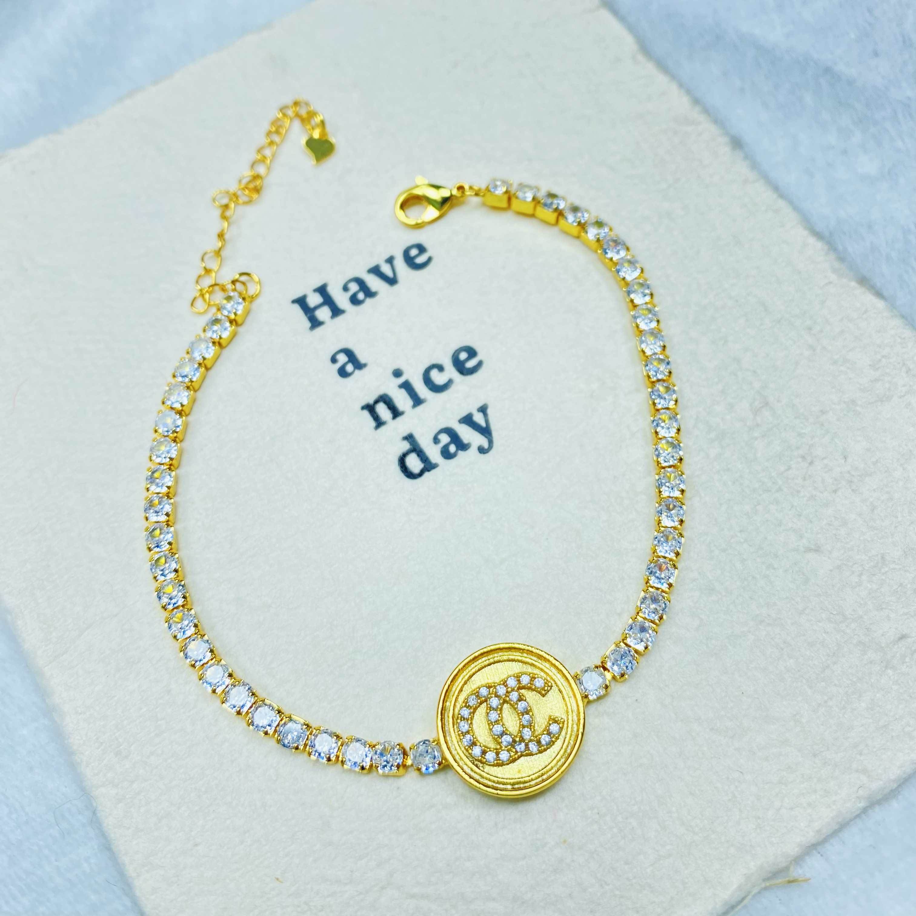 手链 Z黄色香香圆四爪连排手链多样性发一件46721