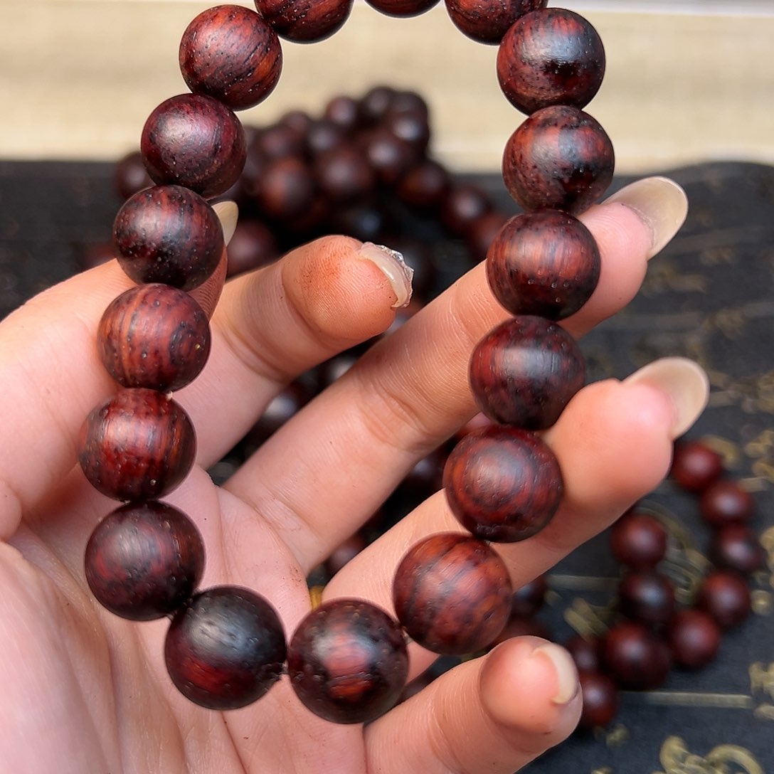 藤类降真香12圆珠红油麻丝