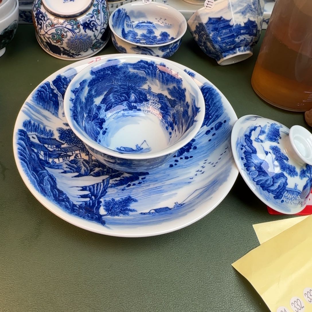 彦祖纯手工手绘茶具