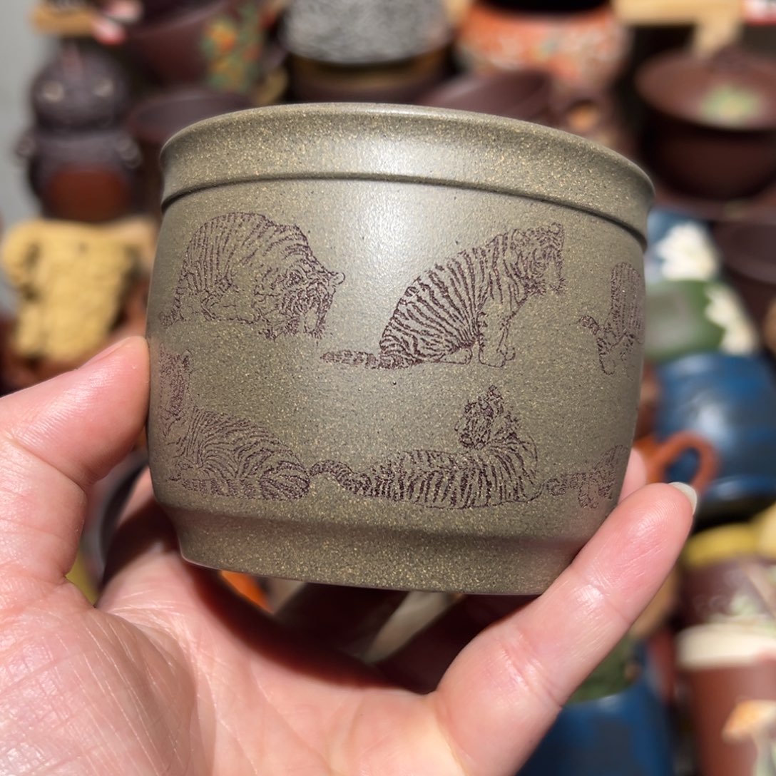 紫砂茶杯宜兴紫砂主人杯