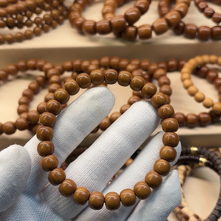 紫金鼠手串爱**过紫金鼠实心