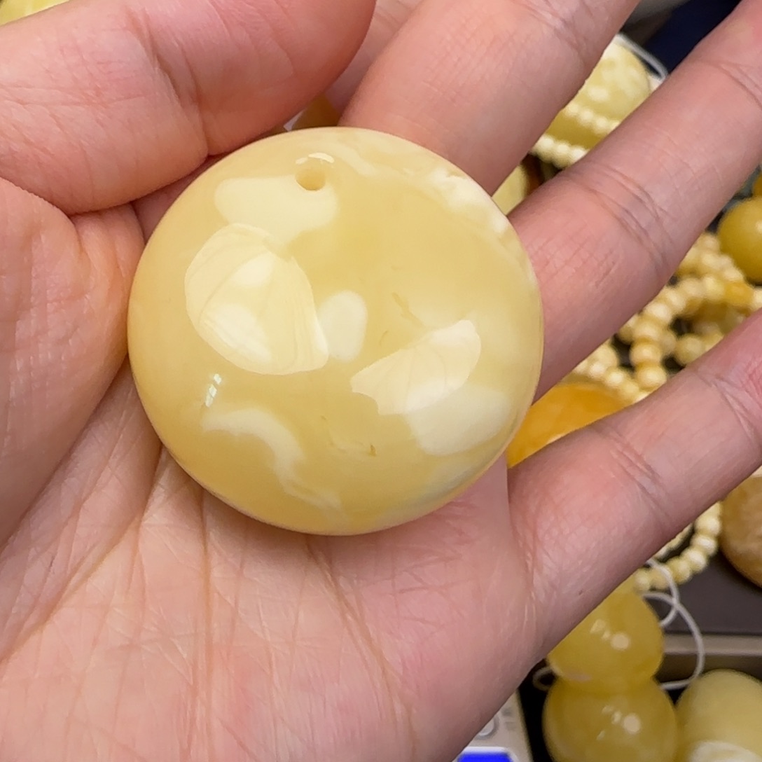 蜜蜡颈饰未镶嵌天然蜜蜡